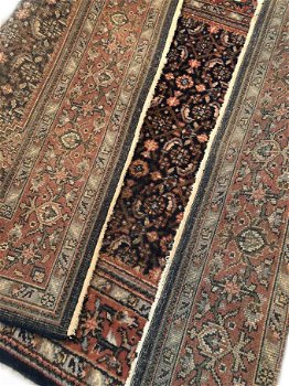 Perzisch tapijt handgeknoopt Herati Oosters vloerkleed wol 240x170 - oranje met groen - 7