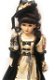 Antieke pop porselein met barok rococo jurk handgemaakt, 50 cm hoog - 0 - Thumbnail