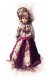 Antieke pop porselein met barok rococo jurk handgemaakt, 55 cm hoog - 1 - Thumbnail