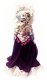 Antieke pop porselein met barok rococo jurk handgemaakt, 55 cm hoog - 4 - Thumbnail