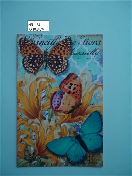 vintage kaartjes serie 12 ) vlinders - 0
