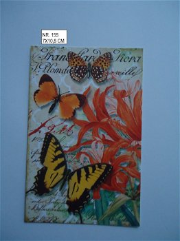 vintage kaartjes serie 12 ) vlinders - 1