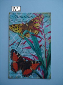 vintage kaartjes serie 12 ) vlinders - 2