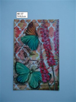 vintage kaartjes serie 12 ) vlinders - 3