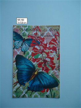 vintage kaartjes serie 12 ) vlinders - 5