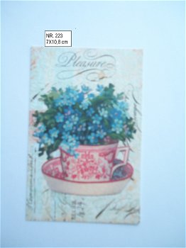 vintage kaartjes serie 14 ) bloemen 3 - 0