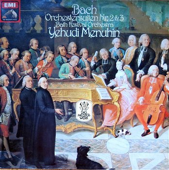 LP - BACH - Orchestersuiten - Yehudi Menuhin, viool - 0