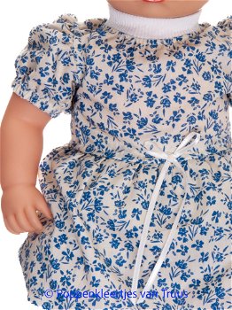 Baby Annabell 43 cm Setje Delfts blauwe bloemetjes - 1