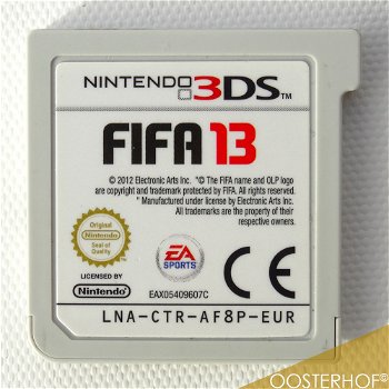 Nintendo 3DS - FIFA13 - EASports - LNA-CTR-AF8P-EUR - 0