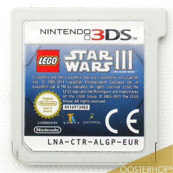 Nintendo 3DS Lego Star Wars 3 Clone Wars LNA-CTR-ALGP-EUR - 0