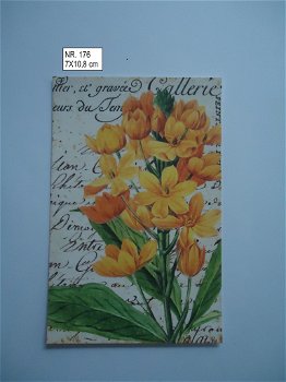 vintage kaartjes serie 18 ) bloemen 4 - 0