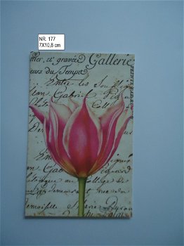 vintage kaartjes serie 18 ) bloemen 4 - 1