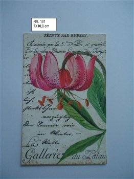 vintage kaartjes serie 18 ) bloemen 4 - 3
