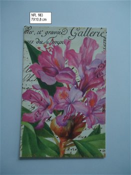 vintage kaartjes serie 18 ) bloemen 4 - 5
