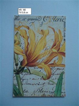 vintage kaartjes serie 18 ) bloemen 4 - 6