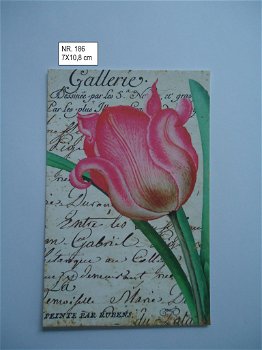 vintage kaartjes serie 18 ) bloemen 4 - 7