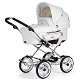 EmmalJunga Mondial De Luxe - Classic White Leatherette Pram Package - 0 - Thumbnail