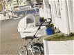 EmmalJunga Mondial De Luxe - Classic White Leatherette Pram Package - 4 - Thumbnail