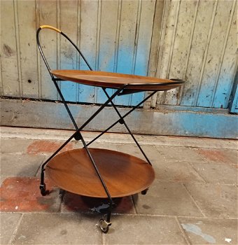 Vintage design trolley, inklapbaar. Åry Fanérprodukte Nybro - 1