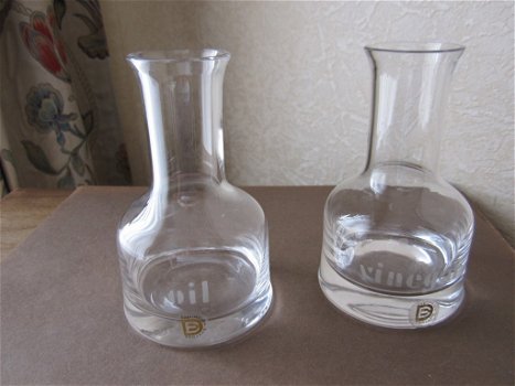 Oil & Vinegar bottles Dartington - Frank Thrower design - 3