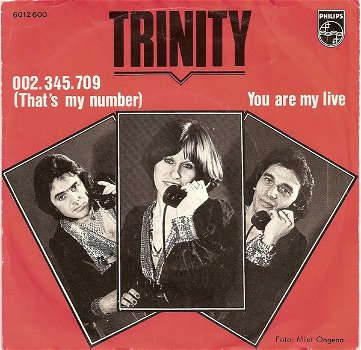 Trinity – 002.345.709 /That's My Number (Vinyl/Single 7 Inch) - 0
