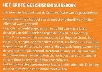 HET GROTE GESCHIEDENIS LEESBOEK - Wim Daniëls e.a. - 1