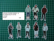 vintage stickers jongen J6 - laatste set