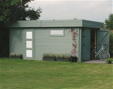 Tuinhuis-Blokhut garage modern (S8993): 3580 x 5380mm