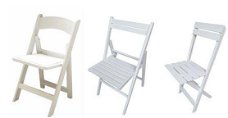 Weddingchair witte Klapstoel resinchair trouwstoel