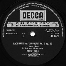 LP - RACHMANINOV - Symphony 2, Walter Weller