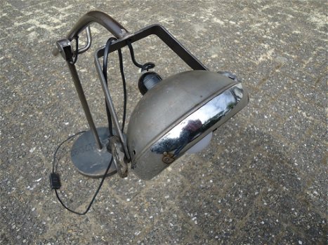 Design Staande Lamp Voetlamp Handmade old look staal instelbaar Hoogte tot 95 cm Vintage - 0