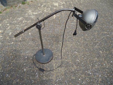 Design Staande Lamp Voetlamp Handmade old look staal instelbaar Hoogte tot 95 cm Vintage - 5