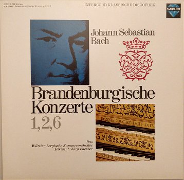 LP - BACH - Brandenburgische Konzerte 1, 2, 6 - Jürg Faerber - 0