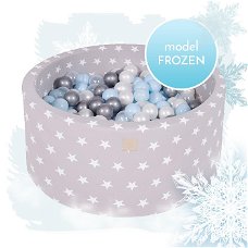 Ballenbak Frozen met 250 ballen | 90x40 cm