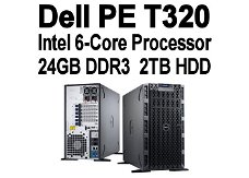 Dell PE T320 Server, Intel 6-Core, 24GB DDR3, 2TB HDD | ZFS