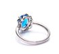 Mooie ring met helderblauwe steen - 1 - Thumbnail