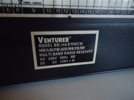 Radio Vintage Wereldontvanger Venturer multiband receiver mw lw fm air cb sw mb - 4