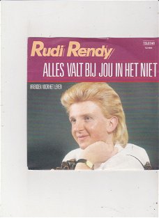 Telstar Single Rudi Rendy - Alles valt bij jou in het niet