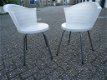 Kuipstoel Ikea Vintage Design draaibaar 360 graden plateau stalen onderframe kunststof IZGST - 2 - Thumbnail