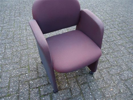 Stoel Arend 5490 relaxstoel bureaustoel op 4 wielen Designstoel - 0