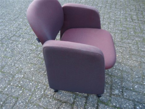Stoel Arend 5490 relaxstoel bureaustoel op 4 wielen Designstoel - 2