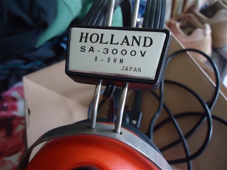 Vintage Koptelefoon Astronauten model over oor jaren 70 Holland SA-3000 instelbaar made in Japan - 2