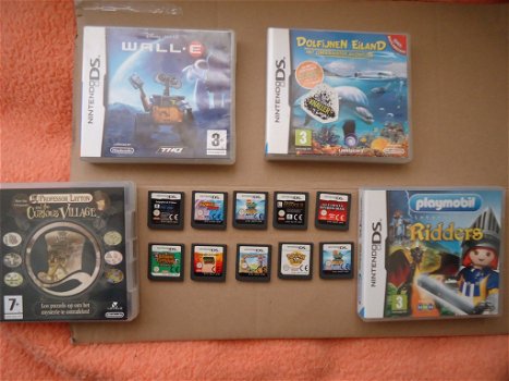 13 stuks Nintendo Ds advance en 6 Gameboy spellen games met Draxter box - 2