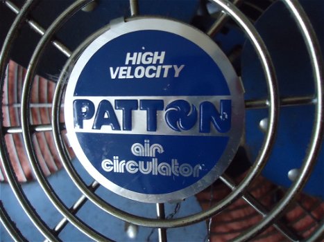 Patton Circulator USA ventilator Vintage op 220 volt High Velocity 3 standen op standaard 60 cm - 1