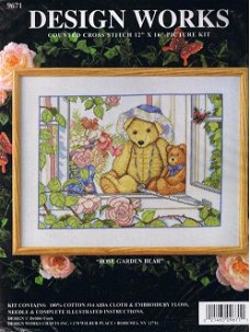 Borduurpakket Rose Garden Bear