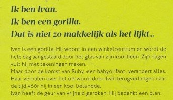 IK BEN EEN GORILLA - Katherine Applegate - 1