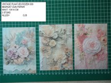 vintage plaatjes rozen 559 - GERESERVEERD