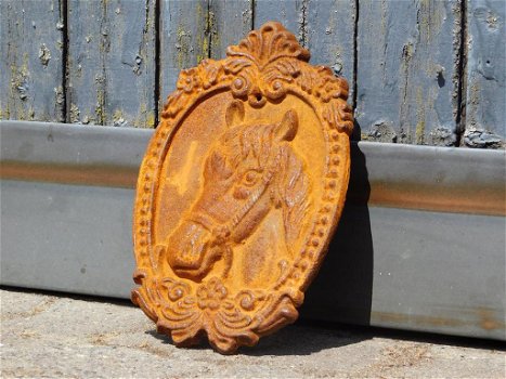 muurdecoratie , paard , medallion - 0