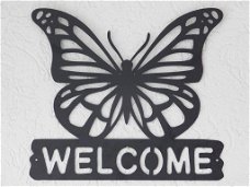 muurdecoratie , vlinder , welkom