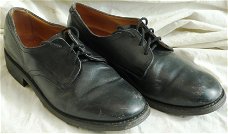 Schoenen DT (Dagelijks Tenue), Zwart, Koninklijke Landmacht, maat: 9 (EU 43), jaren'70/'80.(Nr.1)